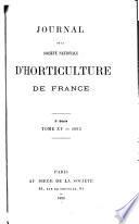 Journal de la Société nationale d'horticulture de France