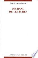 Journal de lectures