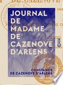Journal de Madame de Cazenove d'Arlens