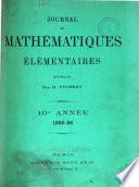 Journal de mathématiques élémentaires