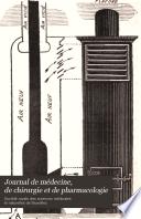 Journal de médecine, de chirurgie et de pharmacologie