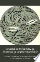 Journal de médecine, de chirurgie et de pharmacologie