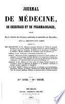 Journal de médecine, de chirurgie et de pharmacologie