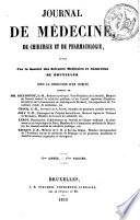 Journal de médecine, de chirurgie et de pharmacologie