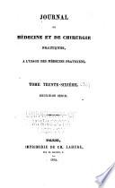 Journal de médecine et de chirurgie pratiques