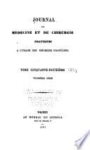 Journal de médecine et de chirurgie pratiques