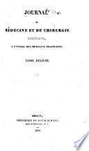 Journal de médecine et de chirurgie pratiques