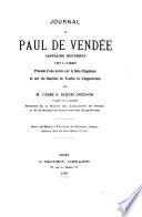 Journal de Paul de Vendée, capitaine Huguenot 1611-1623