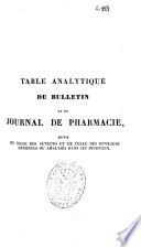 Journal de pharmacie et des sciences accessoires