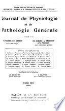Journal de physiologie et de pathologie générale