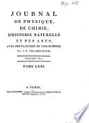 Journal de physique, de chimie, d'histoire naturelle et des arts