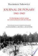 Journal de Ponary 1941-1943