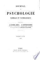 Journal de psychologie normale et pathologique