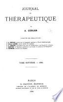 Journal de thérapeutique de A. Gubler ...