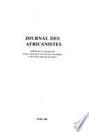 Journal des africanistes
