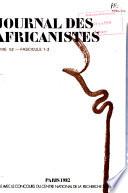 Journal des africanistes