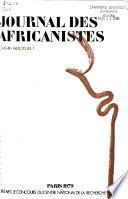 Journal des africanistes