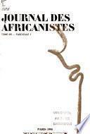 Journal des africanistes