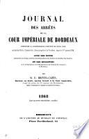 Journal des arrêts de la cour impériale de Bordeaux