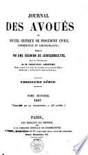 Journal des avoués, ou recueil général des lois ...