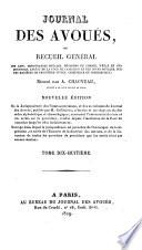 Journal des avoués, ou recueil general ...