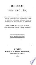 Journal des avoués, ou recueil general ...