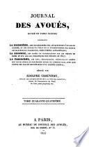 Journal des avoués, ou recueil general ...