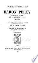 Journal des campagnes du Baron Percy