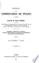 Journal des commissaires de police