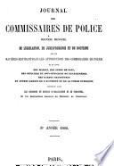 Journal des commissaires de police