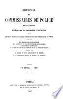 Journal des commissaires de police