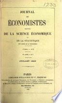 JOURNAL DES ECONOMISTES REVUE DE LA SCIENCE ECONOMIQUE ET DE LA STATISTIQUE 