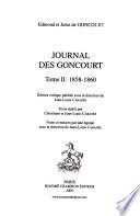 Journal des Goncourt: 1858-1860