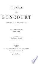 Journal des Goncourt--: 1862-1865. Édition définitive, publiée sous la direction de l'Académie Goncourt. [1935