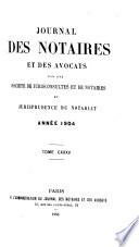 Journal des notaires et des avocats