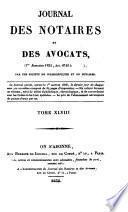 Journal des notaires et des avocats