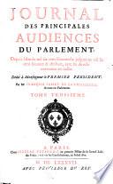 Journal des Principales Audiences du Parlement