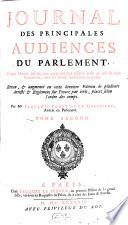 Journal des Principales Audiences du Parlement