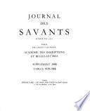 Journal des savants