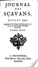 Journal des sçavans pour l'année ...