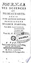 Journal des Sciences et des Beaux Arts, ...