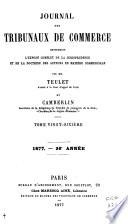 Journal des tribunaux de commerce