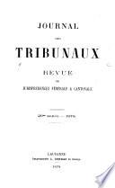 Journal des tribunaux et revue judiciaire