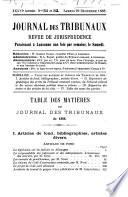 Journal des tribunaux