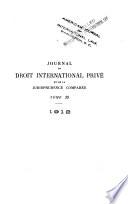 Journal du droit international privé et de la jurisprudence comparée