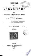 Journal du magnétisme