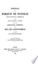 Journal du marquis de Dageneau: Table générale alphabétique