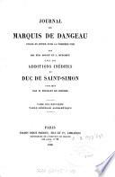 Journal du marquis de Dangeau