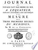 Journal du voyage fait par ordre du roi à l'équateur