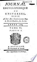 Journal encyclopédique... [Ed. Pierre Rousseau]
